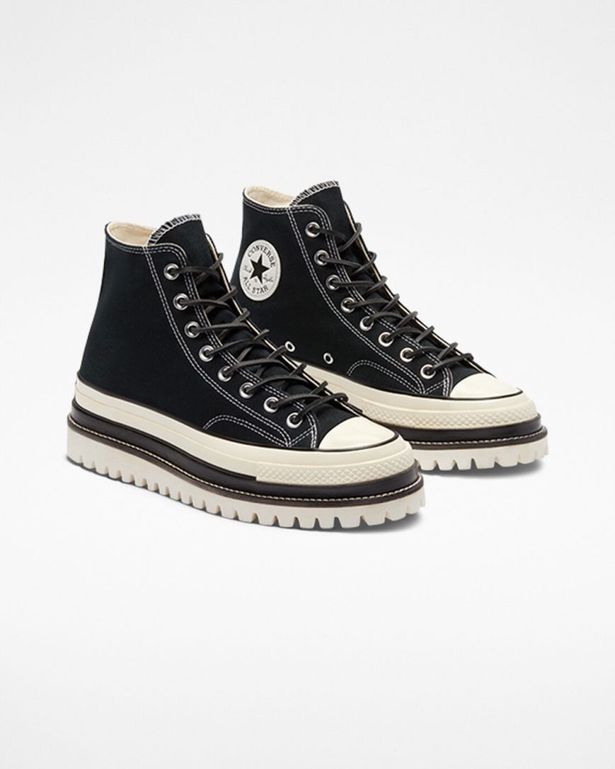 Zapatos Plataforma Converse Chuck 70 LTD Lugged Altas Mujer Negras | PE LEPW80